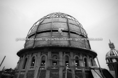proses pemasangan GRC kubah masjid 6432