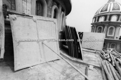 proses pemasangan GRC kubah masjid 6435