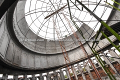 proses pemasangan GRC kubah masjid 6438