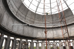 proses pemasangan GRC kubah masjid 6439