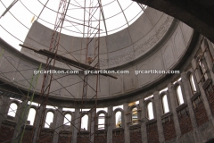 proses pemasangan GRC kubah masjid 6447