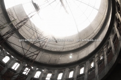 proses pemasangan GRC kubah masjid 6459