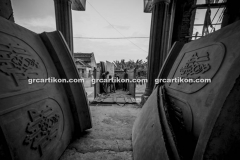 proses pemasangan GRC kubah masjid 6477