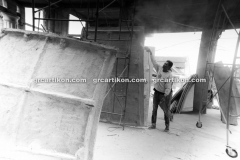 proses pemasangan GRC kubah masjid 6480