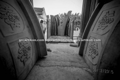 proses pemasangan GRC kubah masjid 7525