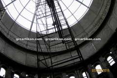 proses pemasangan GRC kubah masjid 7526