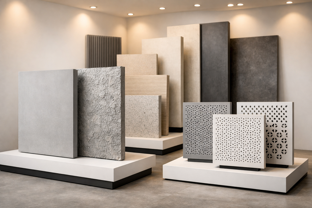 Berbagai pilihan material fasad GRC untuk proyek bangunan di 2026