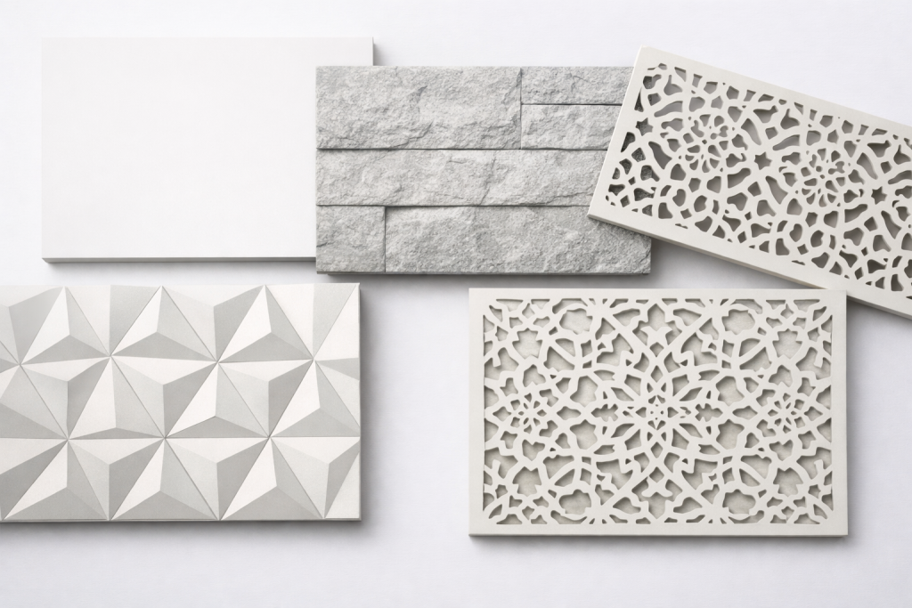  Variasi desain material fasad GRC custom untuk berbagai gaya arsitektur bangunan