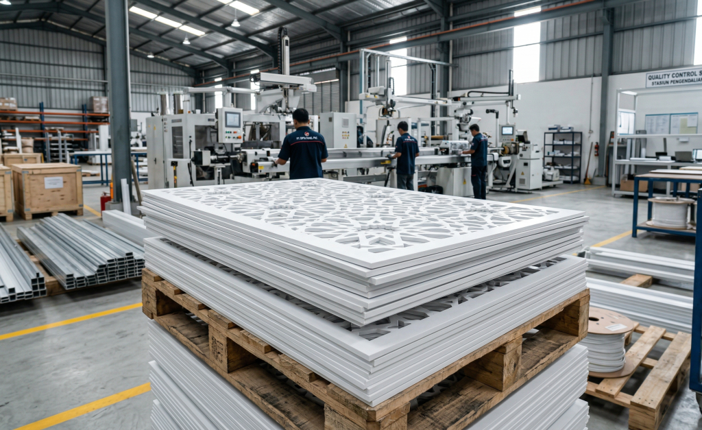 Sebagai produsen utama, Artikon Indonesia menjamin setiap panel ornamen PVC diproduksi dengan standar kontrol kualitas yang ketat untuk memenuhi ekspektasi desain arsitektural yang tinggi.