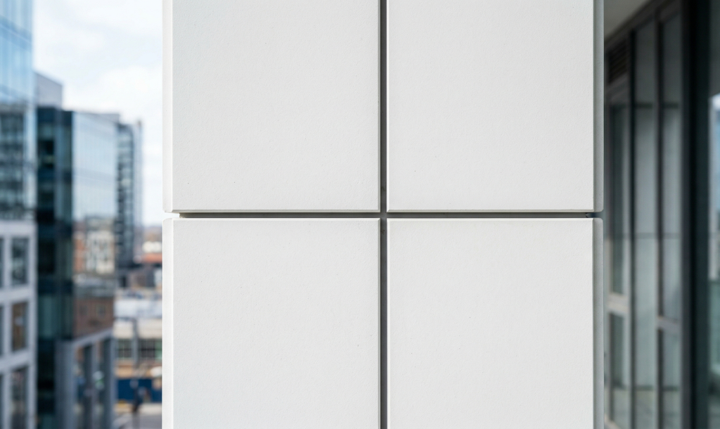 Permukaan panel GRC yang padat dan tidak porous mempertahankan tampilan bersih dan profesional meski terpapar polusi urban, getaran, dan cuaca tropis yang intens setiap harinya.