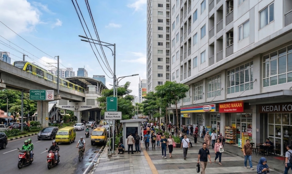 Apartemen TOD berdiri di titik tersibuk kawasan urban, dihadapkan pada tuntutan tampilan fasad yang lebih tinggi dari hunian konvensional karena terpapar pandangan ribuan orang setiap harinya.